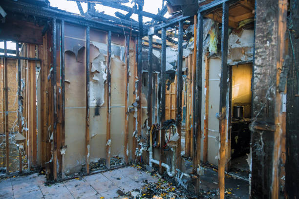 Professional Emergency Fire Cleanup technician working in Logan, UT